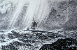 Illustration originale - Le Loup des mers