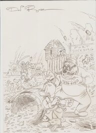 Don Rosa - Cover for The Life and Times of Scrooge McDuck, Vol. 10 - Original Cover