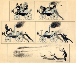 Maurice Marais - Marais - L'Automobile à vapeur - Planche originale