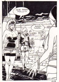 Riccardo Burchielli - Planche de Cristina - histoire publiée dans le numéro 4 bis de Storia Nere édité par Elvifrancediperiodici - Comic Strip