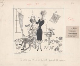 Albert Georges Badert - Gentille - Original Illustration