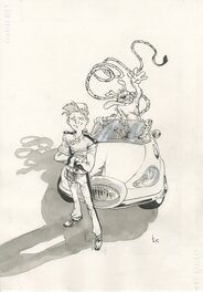 Tirso - Spirou & Marsupilami - Illustration originale
