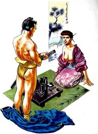 Samourai and Geisha - (œuvre finie)