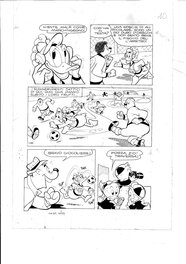 Marco Rota - Paperino Calciatore page 10 - Planche originale