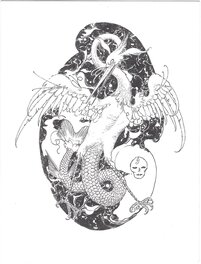 Jeremy Bastian - Jeremy Bastian - Gavia: the aquatic bird of the Omerta Seas - Original art