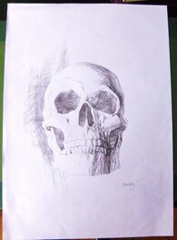 Jean-Paul Krassinsky - Une oeuvre d'art nous rapelle que nous sommes mortels !! superbe dessin !! - Original Illustration