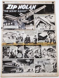 Graham Coton - Lion 21 Fevrier 1964 - ZIP NOLAN  " The Scrap Racket " - Planche originale