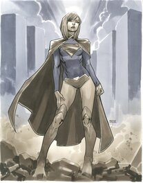 Mahmud Asrar - Supergirl - Illustration originale