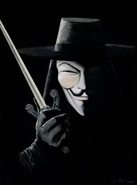Filipe Baratta - V pour Vendetta - Original Illustration