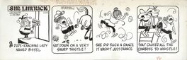 Ed Nofziger - Planche du comic strip Sir Lim'Rick, datant du 27 juin 1967 - Planche originale