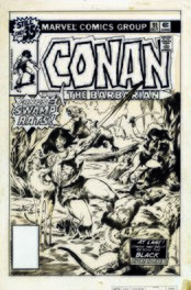 John Buscema - Conan The Barbarian 91 cover - Original Cover