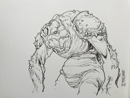 Paul Cauuet - Cauuet - Star Wars - Jabba's Monster - Illustration originale