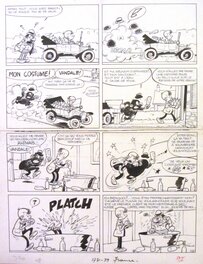 Francis - Francis - Marc Lebut et son voisin - Ford T - planche - Planche originale