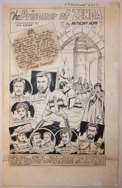 Classics Illustrated The Prisoner of Zenda splash page