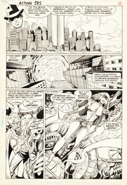John Byrne - ACTION COMICS #585 page 2 - SUPERMAN & ARATHAZA, 1987 - Planche originale