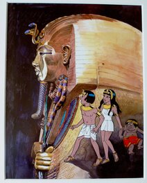 Lucien De Gieter - Papyrus – Tome #17 -  Toutankhâmon, le Pharaon assassiné - Planche originale