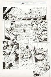 Alan Davis - X-Men #90 - Skrulls, X-Men and Galactus! - Planche originale