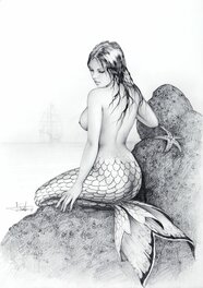 Arantza Sestayo - Mermaid - Illustration originale