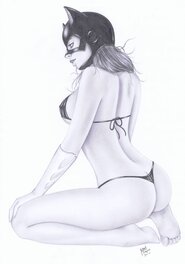 Mark Eugene - Catwoman par Eugene - Illustration originale