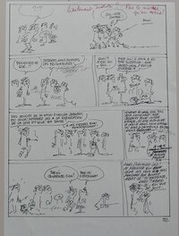 Les Tuniques Bleues n°23 - Les cousins d'en face - Planche 32 - Annotations de Lambil Les Tuniques Bleues n°23 - Les cousins d'en face - Planche 32 - Annotations de Lambil