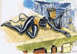 Félix Meynet - Catwoman - Illustration originale