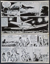 Jijé - Tanguy et Laverdure - La terreur vient du ciel – Planche de fin. - Comic Strip