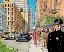 Philippe Chapelle - New York 1945 - Illustration originale