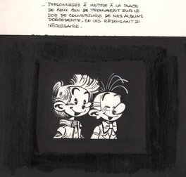 Jean-Claude Fournier - Spirou et Fantasio n° 25, « Le Gri-Gri du Niokolo-Koba », 1974. - Original Cover