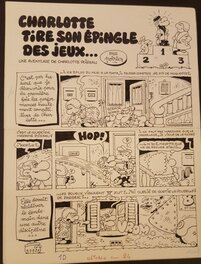 Jean-Claude Poirier - Charlotte POIREAU - Histoire complète 8 planches - Comic Strip