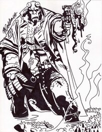 Michael Golden - Hellboy - Illustration originale