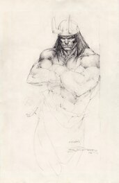 Bill Sienkiewicz - Conan the barbarian - Illustration originale
