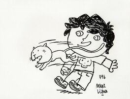 Marc Lizano - Le chat - Illustration originale