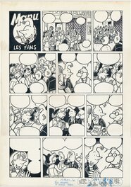 Frank Margerin - Manu, "Les fans", pl. 1. - Comic Strip