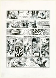 Joël Parnotte - Le Maître d'Armes, Planche Originale 80 (diptyque) - Comic Strip