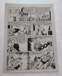 Emilio Giralt Ferrando - Super hombre !! mélange de captain marvel  et superman hispanique ..circa 1958 - Planche originale