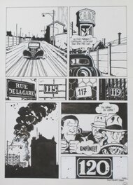 Jacques Tardi - 1987 - Nestor Burma : 120 rue de la Gare * - Planche originale