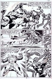 John Byrne - 1980-09 Byrne/Rubinstein: Captain America #249 p15 - Planche originale