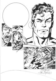 John Byrne - Superman's powers : hearing - Illustration originale