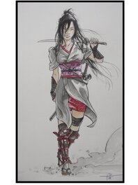 Frédéric Genêt - Fred GENET - Samurai Legendes - FURIKO - Original Illustration