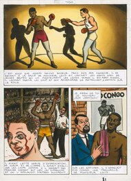 Loustal - Planche 31 de la BD Kid Congo - Planche originale