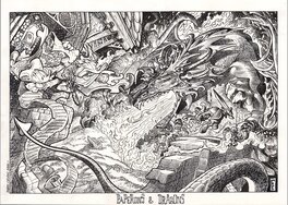 Fabio Celoni - Paperons & Dragons - Illustration originale