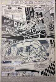 Alan Kupperberg - Howard The Duck/Spider-Man: Marvel Team-up Vol 1 N° 96 - Title Page - Planche originale