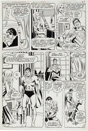 Rich Buckler - Superman - "A Night in the Life of Bruce (Superman) Wayne!" #363 P2  (Batman) - Planche originale