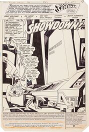 Gil Kane - Superman - Action Comics - "Showdown!"  #546 P1 - Planche originale