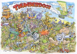 Hunt Emerson - Thunderdogs - Original Illustration