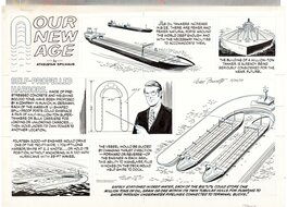 Gene Fawcette - Our New Age - "Self-Propelled Harbors" 26 août 1973 - Planche originale