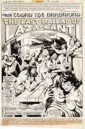 John Buscema - Conan the Barbarian #45 page 1 "The Last Ballad of Laza-Lanti" - Planche originale