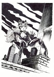 Dragan De Lazare - Dragan de Lazare Rubine as Catwoman - Original Illustration
