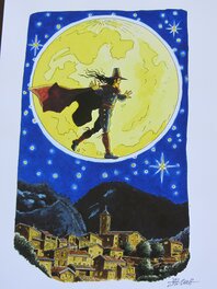 Jal - Une nuit de pleine lune - Illustration originale