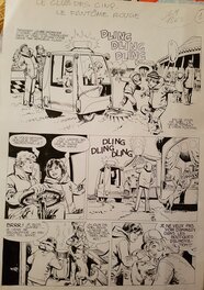 1Ère planche du récit "Le Fantôme rouge". aventure du Club des Cinq, dessiné par R. MARCELLO 1Ère planche du récit "Le Fantôme rouge". aventure du Club des Cinq, dessiné par R. MARCELLO